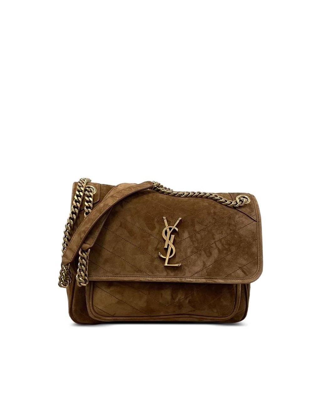 Saint Laurent Brown Shoulder Bags