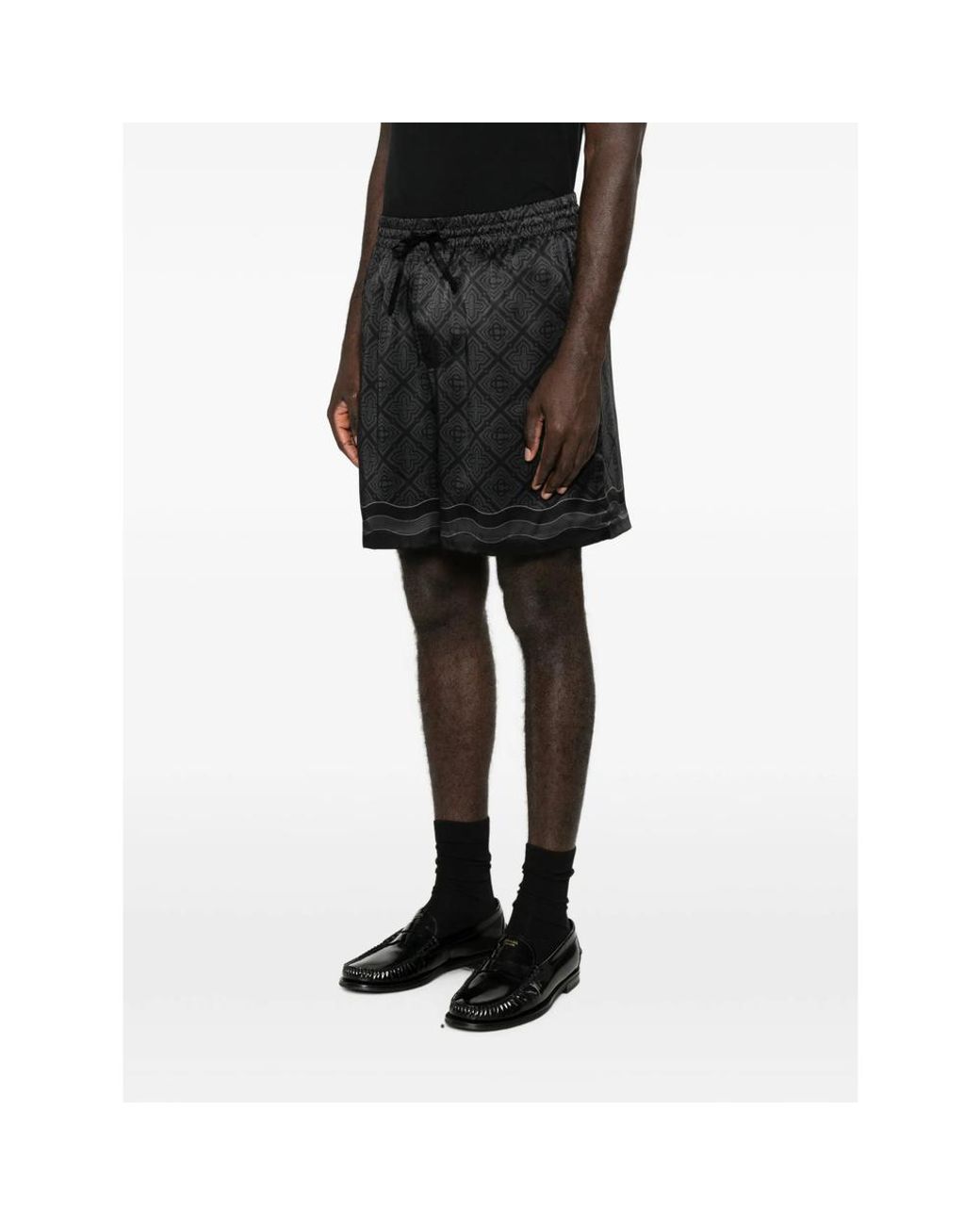 Casablanca Black Shorts for men