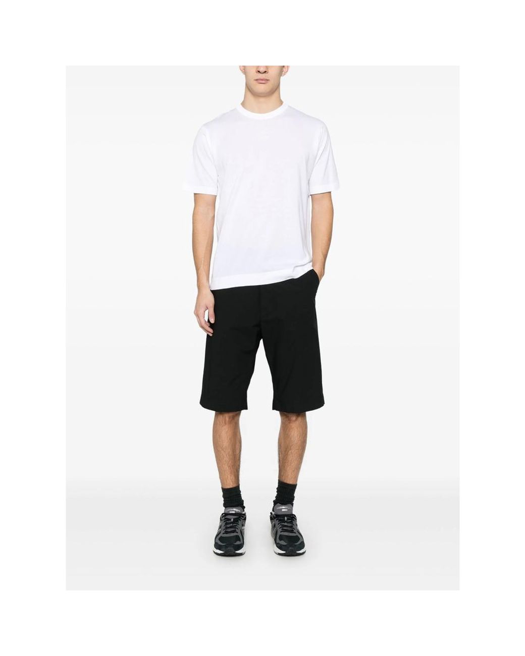 John Smedley White Lorca T-Shirt for men