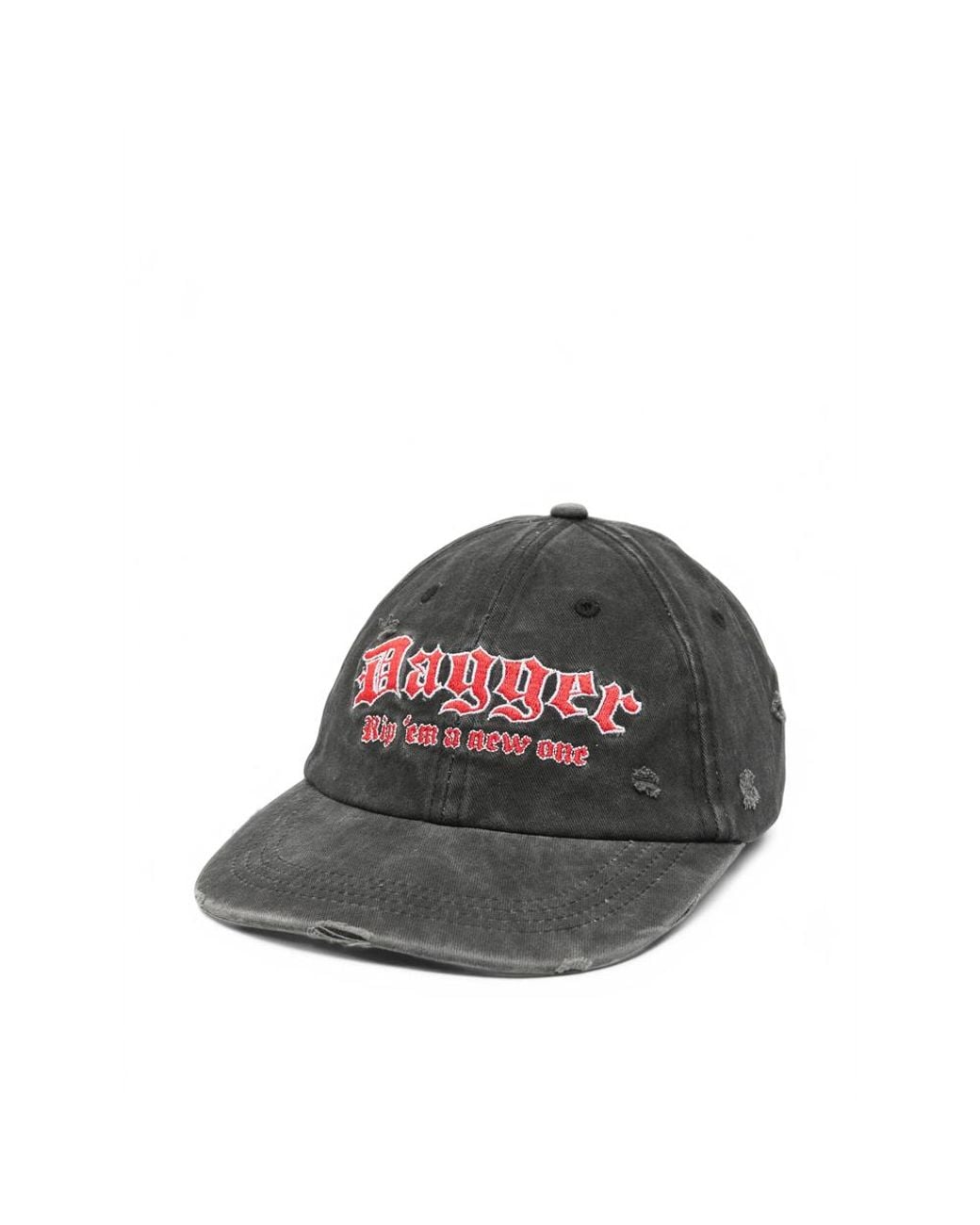 DAGGER Multicolor Distressed Embroidered Baseball Cap for men