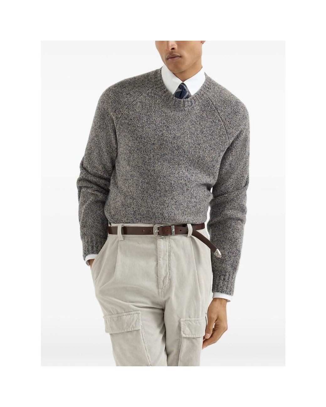 Brunello Cucinelli Gray Sweaters & Knitwear for men