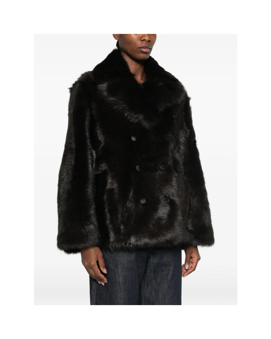 Emmeci Black Double-Breasted Jacket