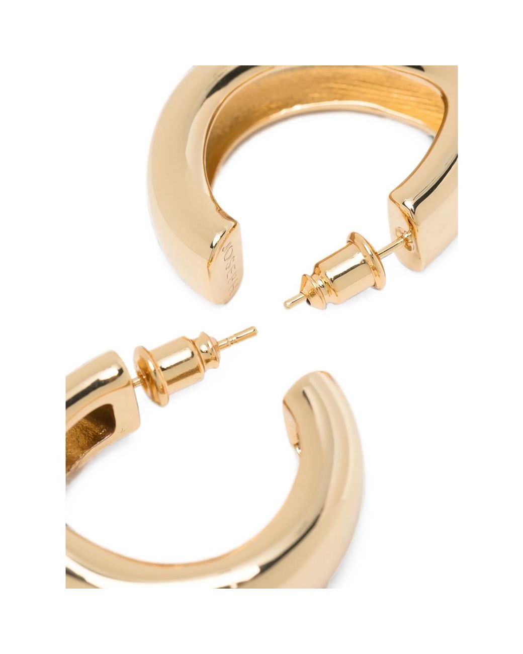 Joseph Metallic Chunky Hoop Earrings