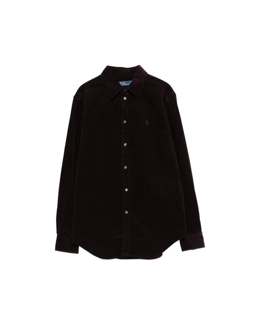 Ralph Lauren Black Corduroy Long-Sleeve Shirt