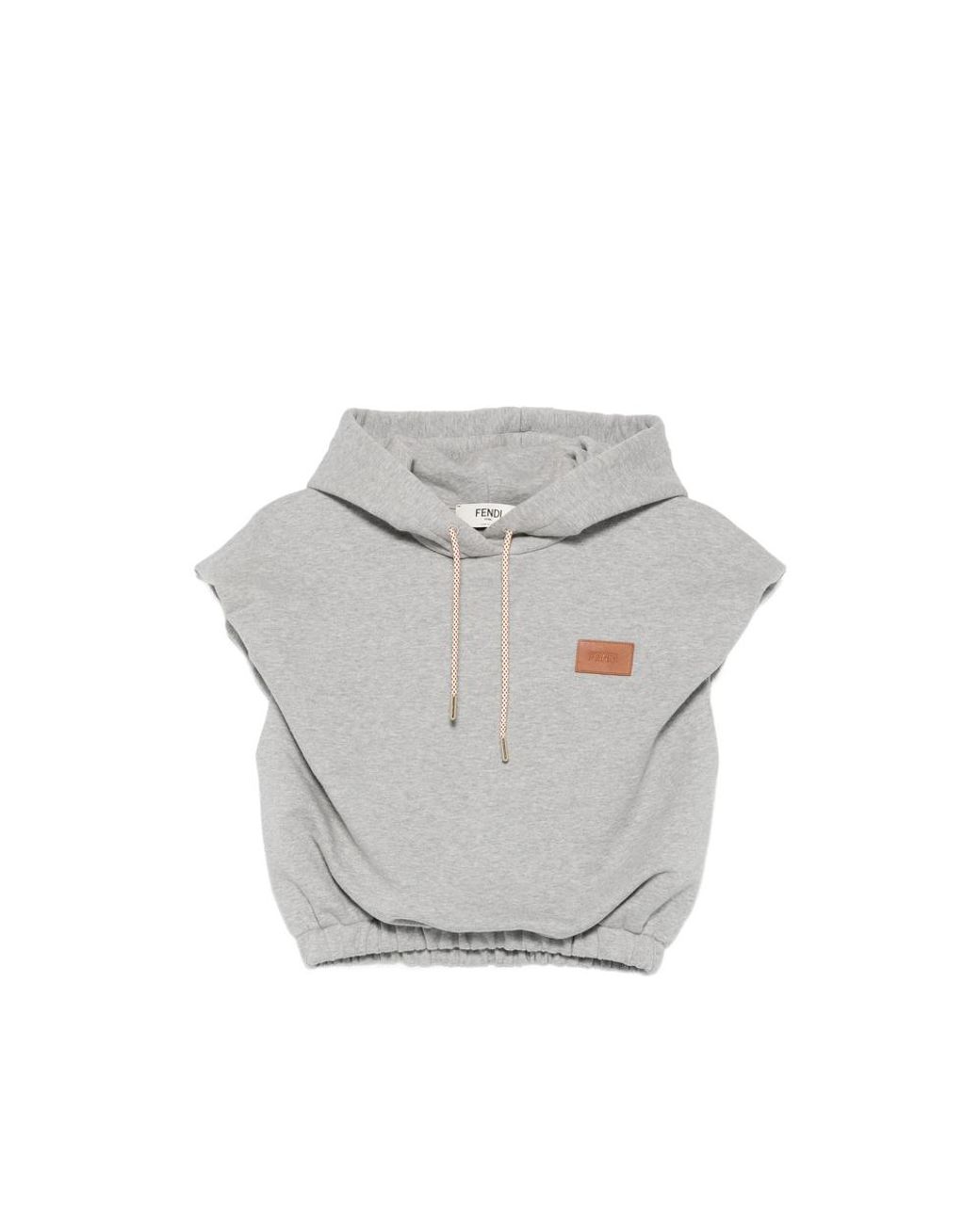 Fendi Gray Sleeveless Sweatshirt