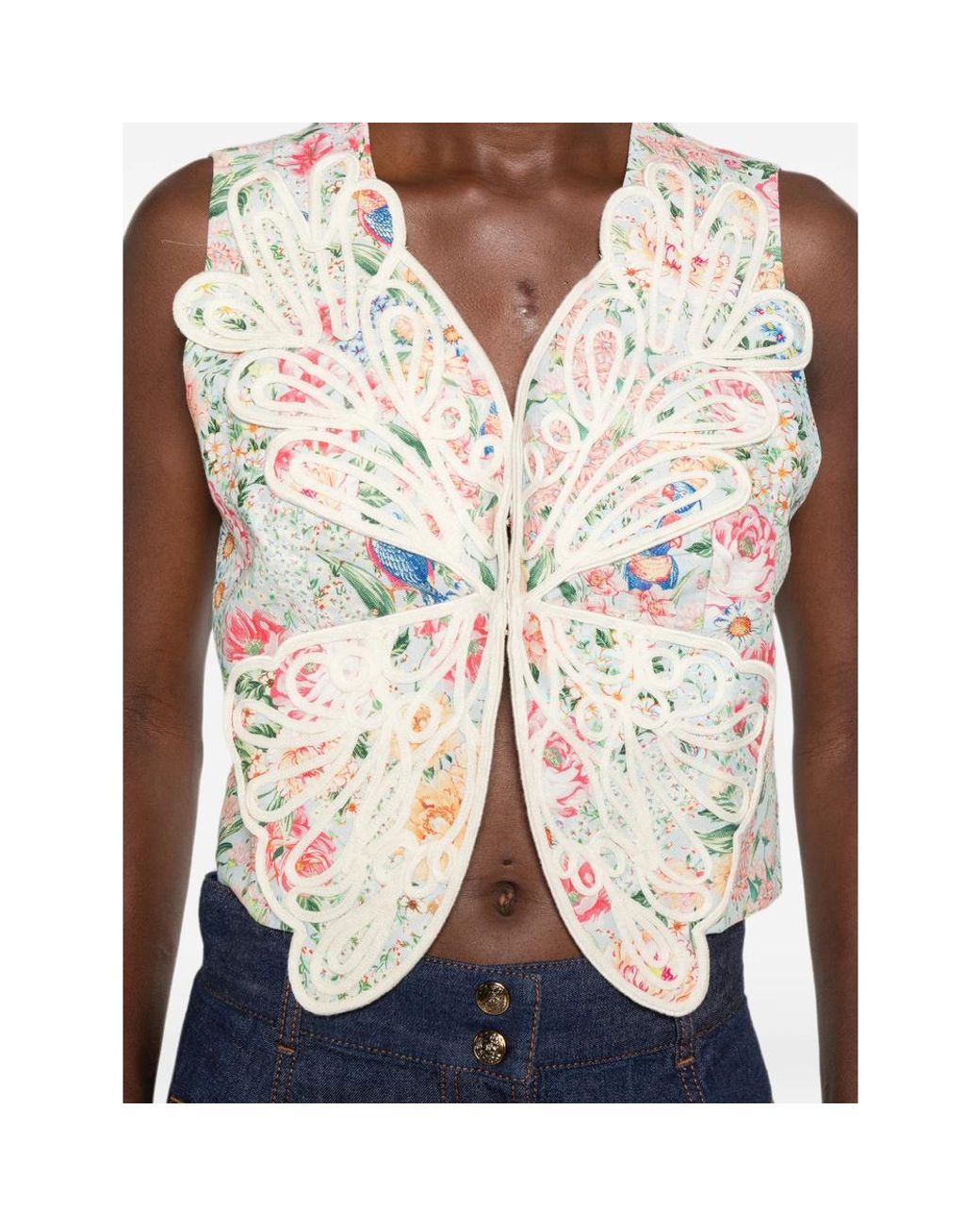 Farm Rio White Rendeira 3D Euroflax Premium Linen Vest