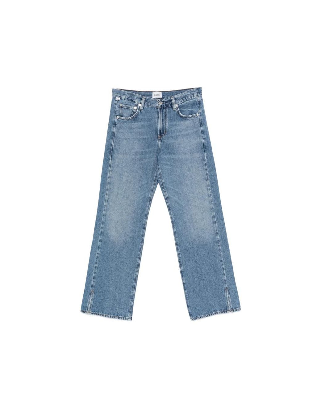 Citizens of Humanity Blue Side-Slit Jeans
