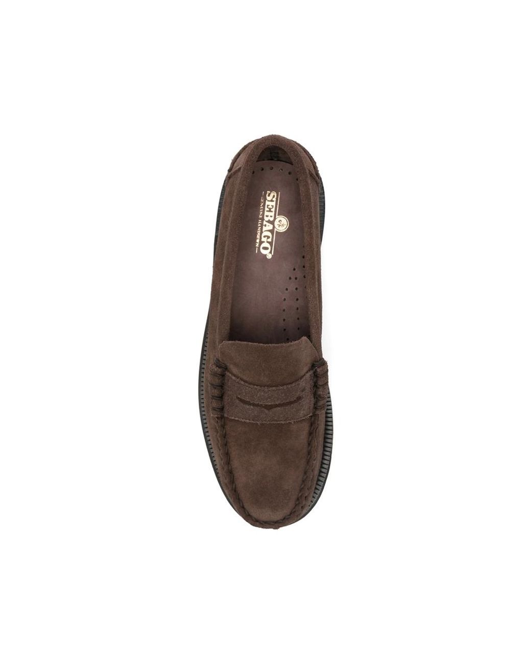 Sebago Brown Braided Penny Loafers