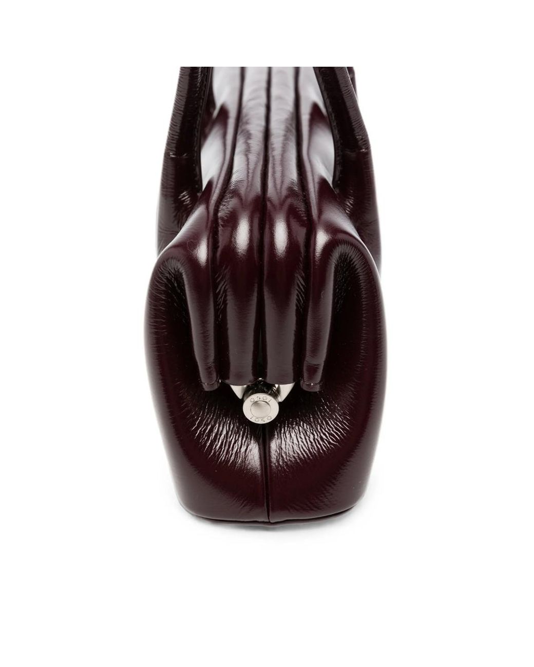 OSOI Brown Mini Boat Wide Leather Shoulder Bag
