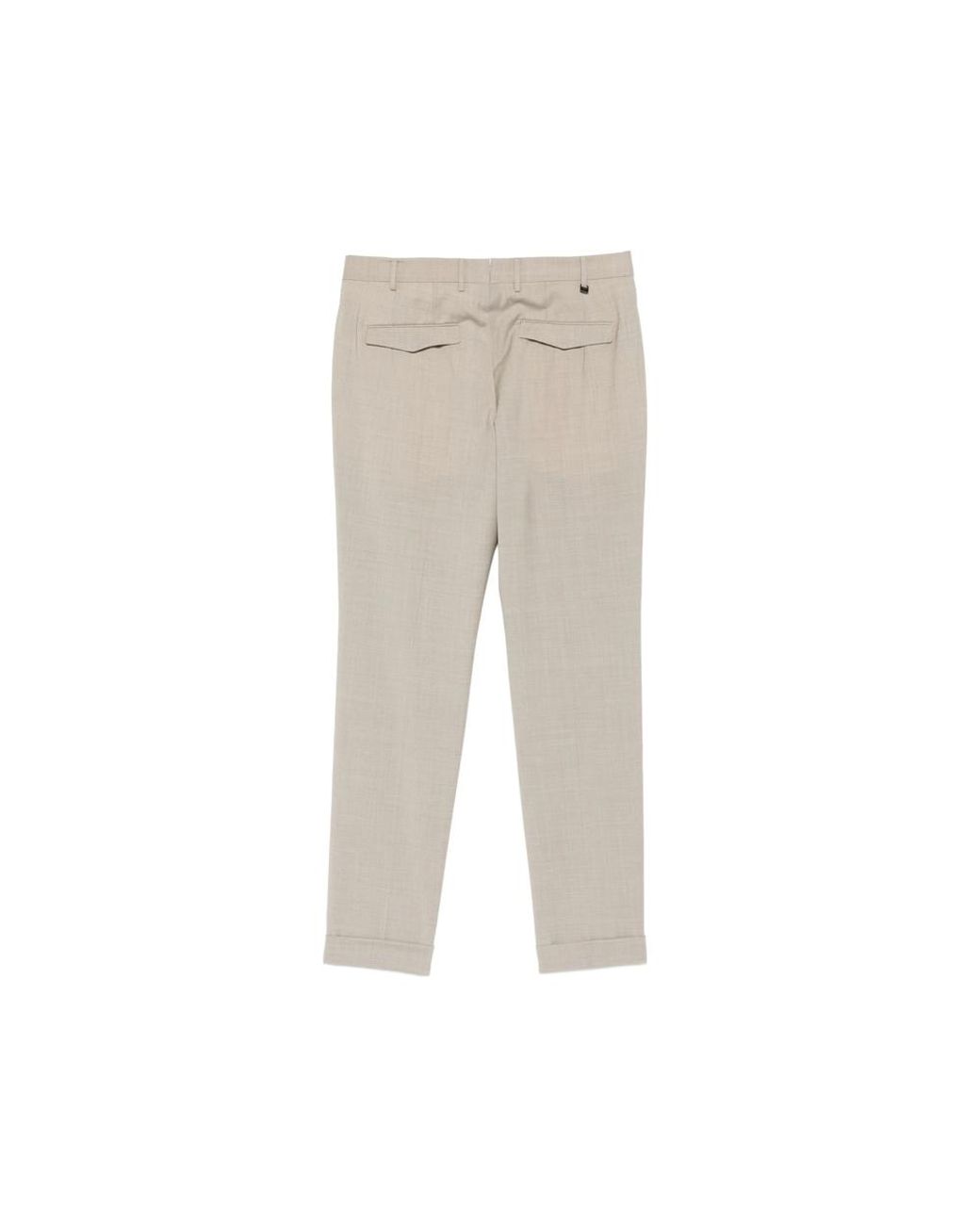 PT Torino Gray Tailored Trousers for men