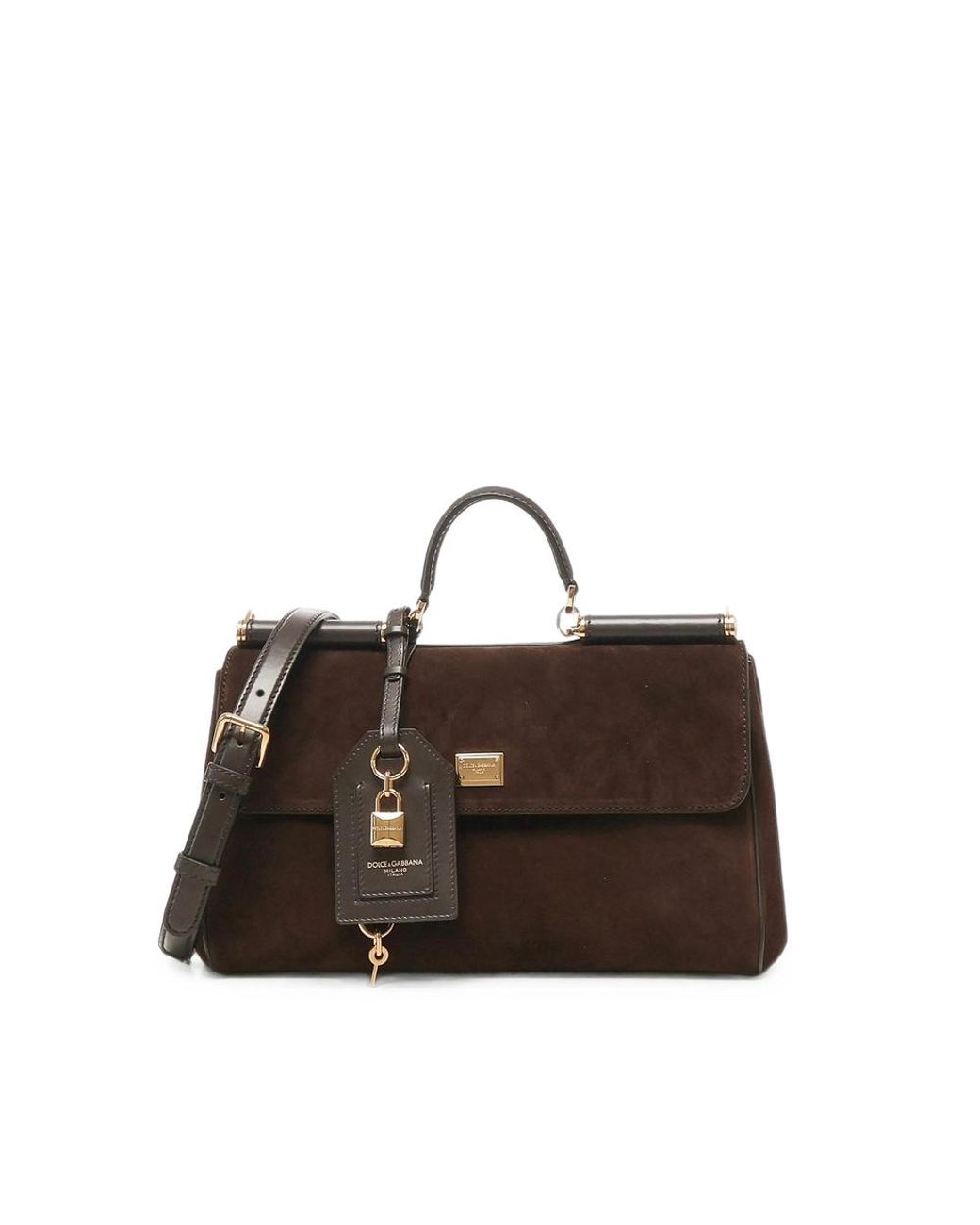 Dolce & Gabbana Brown Medium My Sicily Handbag