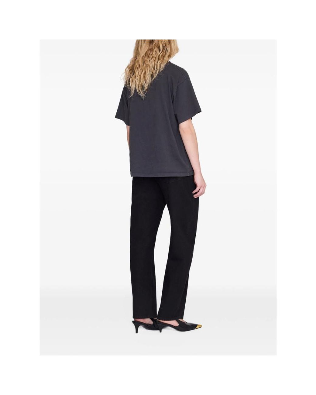 Anine Bing Blue Cade Tee Los Angeles