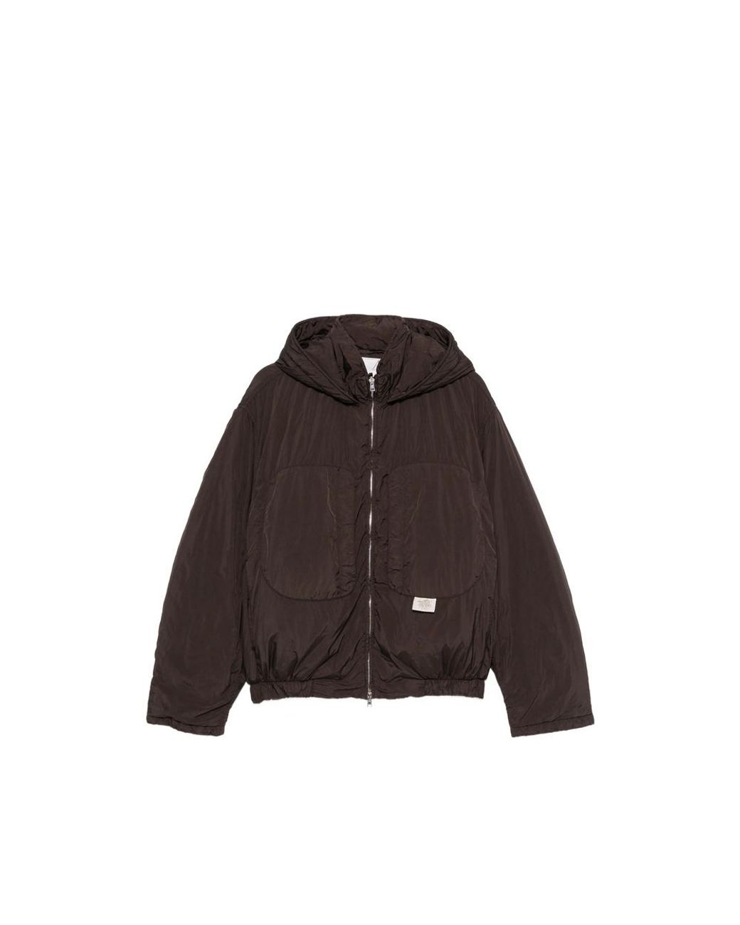 RANRA Brown Hooded Zip-Up Jacket for men