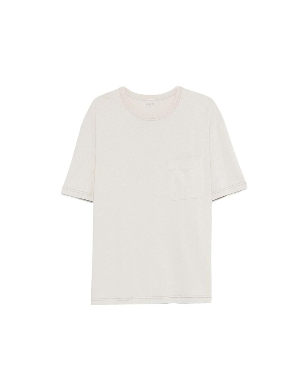 Lemaire White Jersey T-Shirt for men