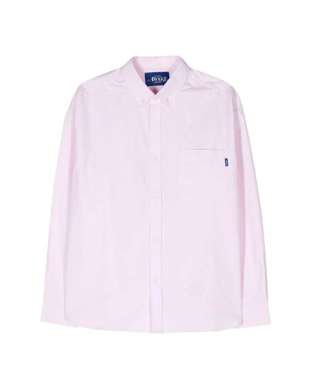 AWAKE NY Pink Logo-Embroidered Piqué Shirt for men