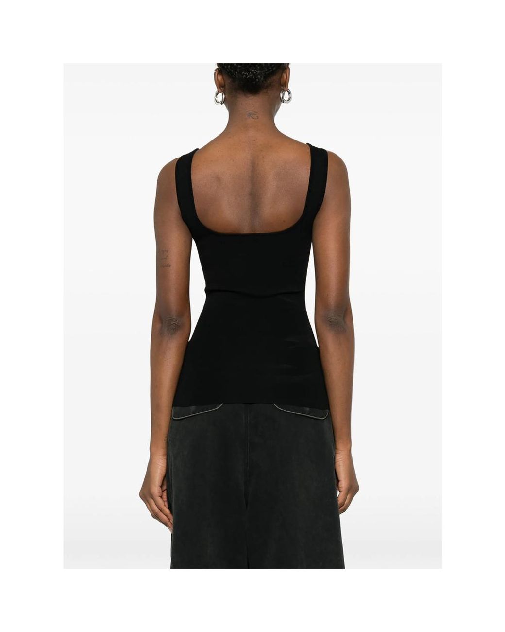 Entire studios Black Sleeveless Top