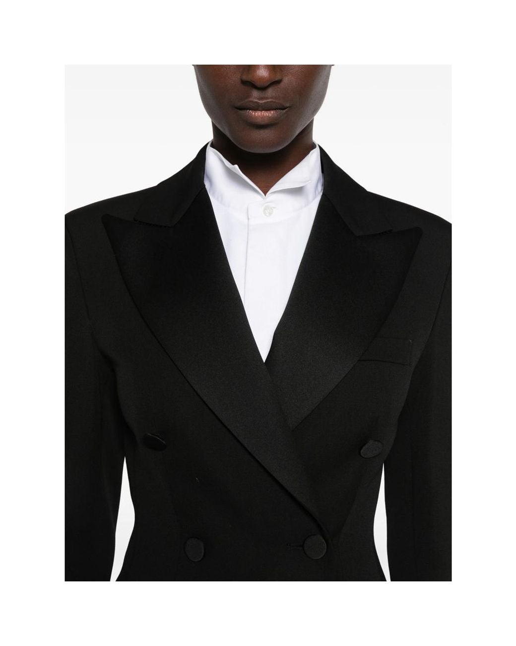 Seafarer Black Double-Breasted Peaked-Lapel Blazer
