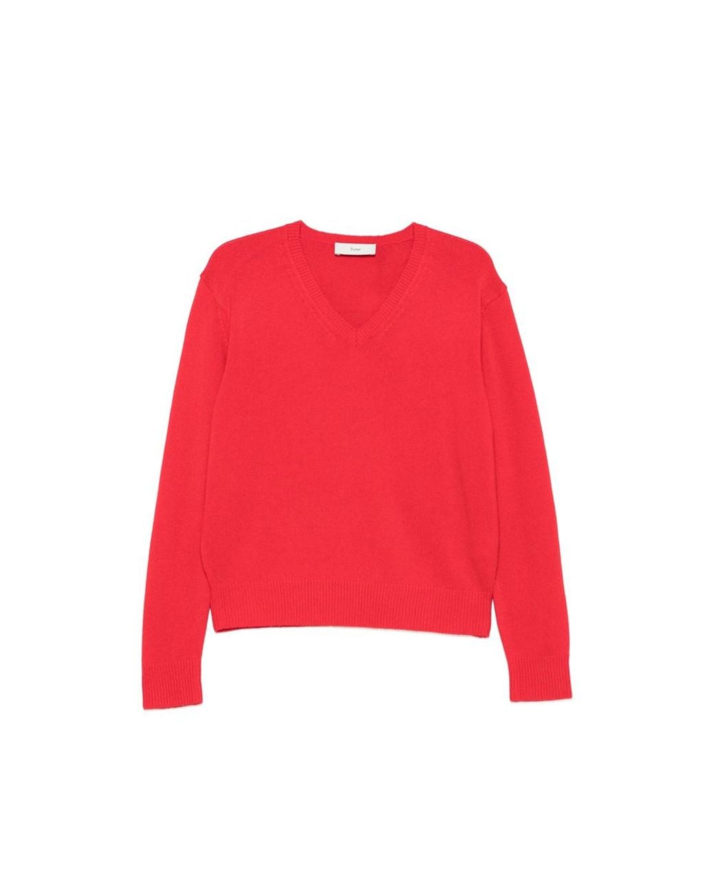 DUNST Red V-Neck Sweater for men