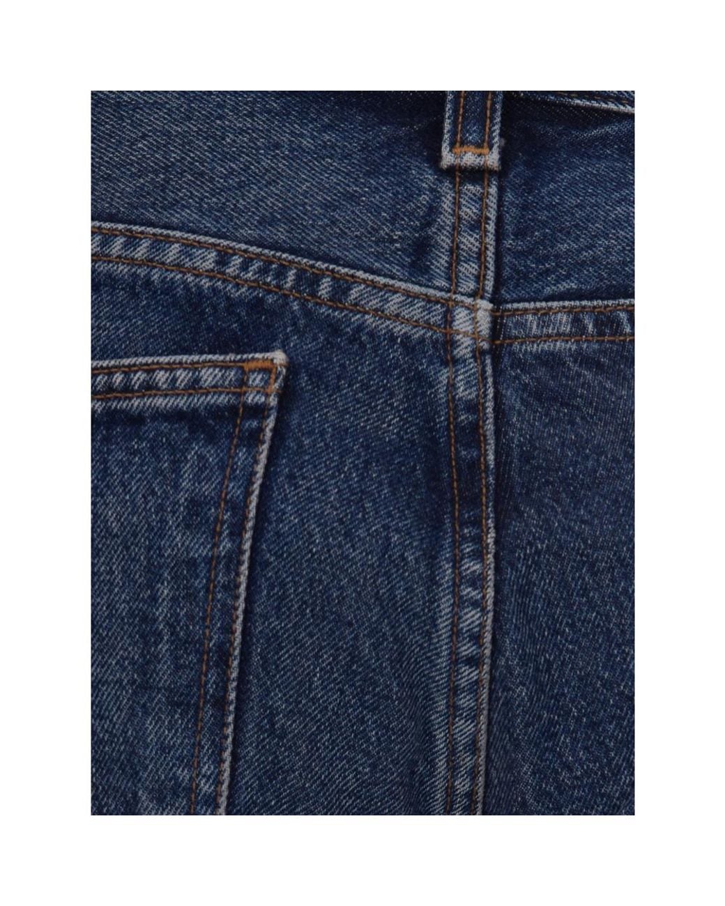 Agolde Blue Faded-Effect Flared-Leg Jeans