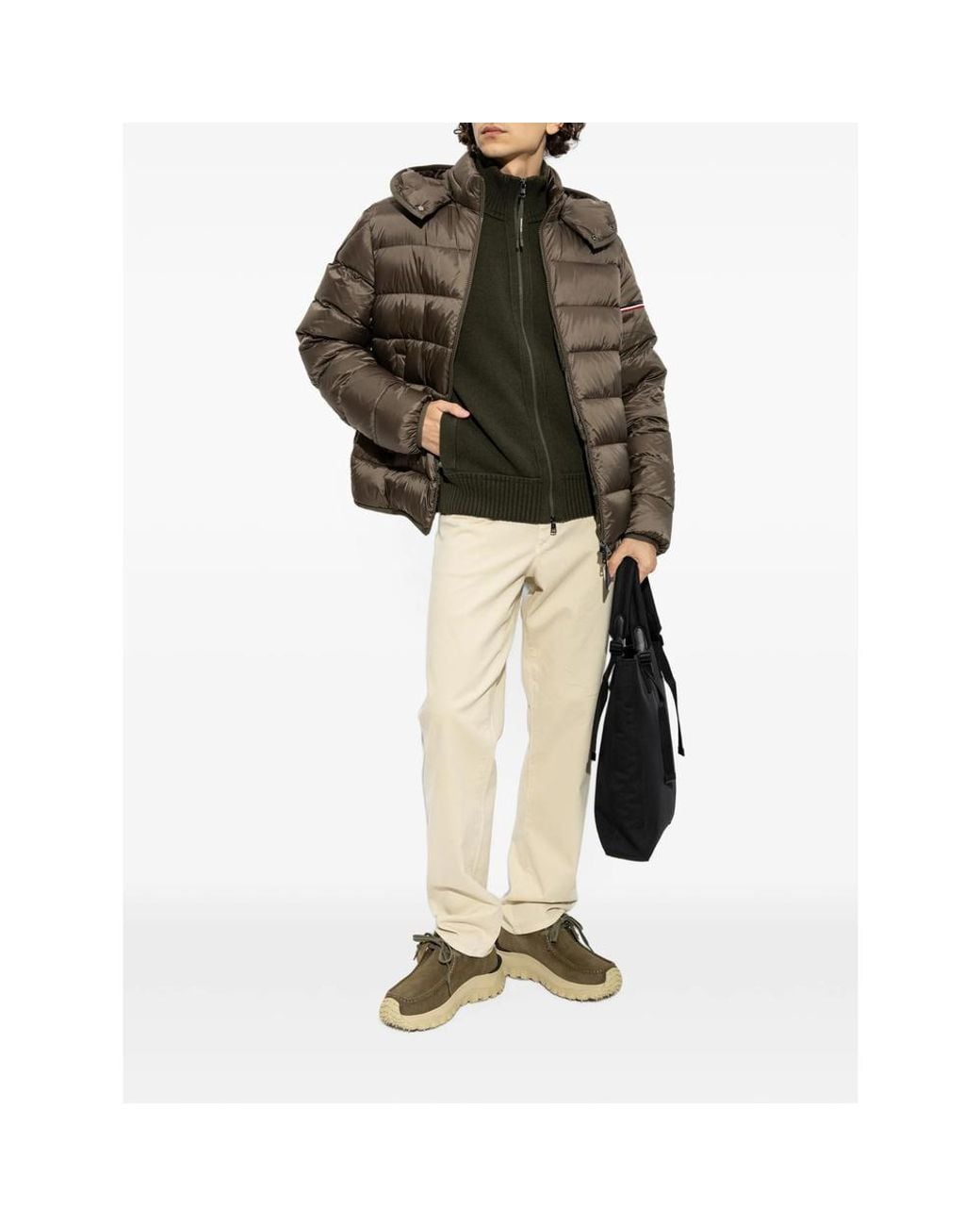 Moncler Green Ravenlock Hooded Down Jacket for men