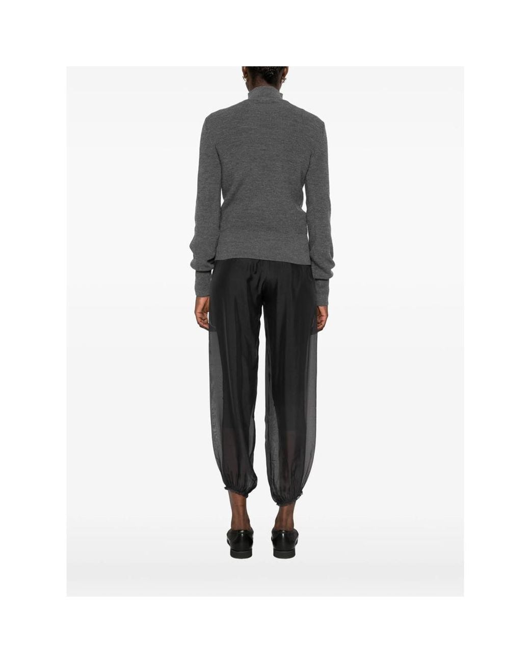 Paloma Wool Gray Milon Button-Up Sweater