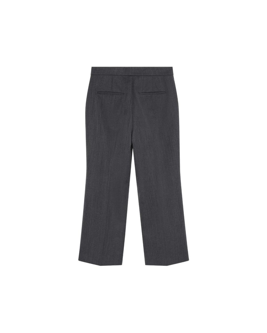 Calvin Klein Gray Straight-Leg Tailored Trousers