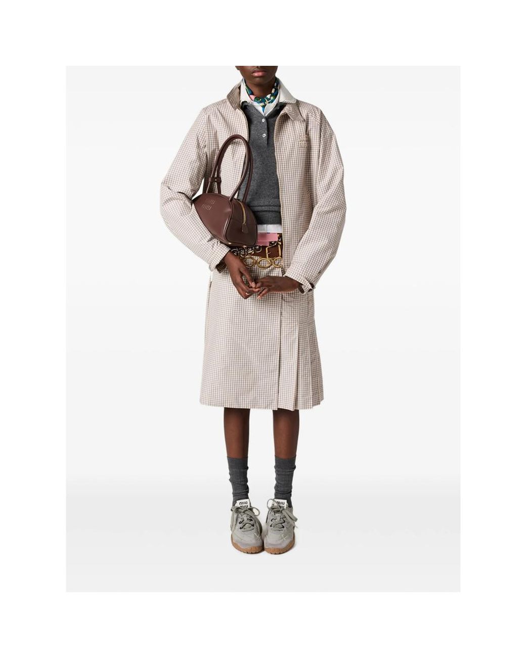 Miu Miu Brown Shoulder Bags