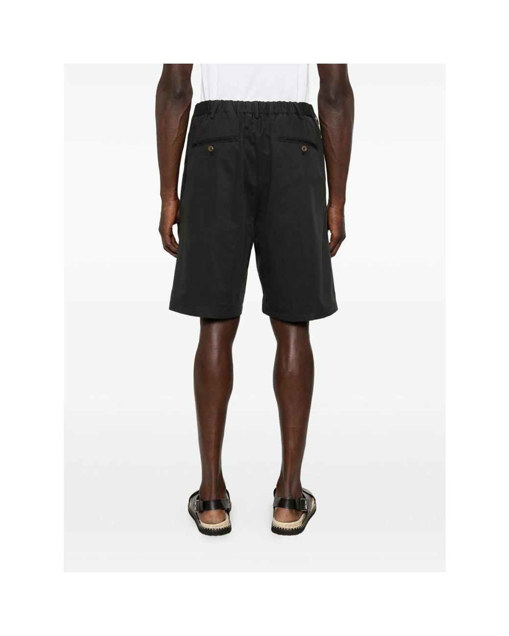 Myths Black Tailored Shorts for men