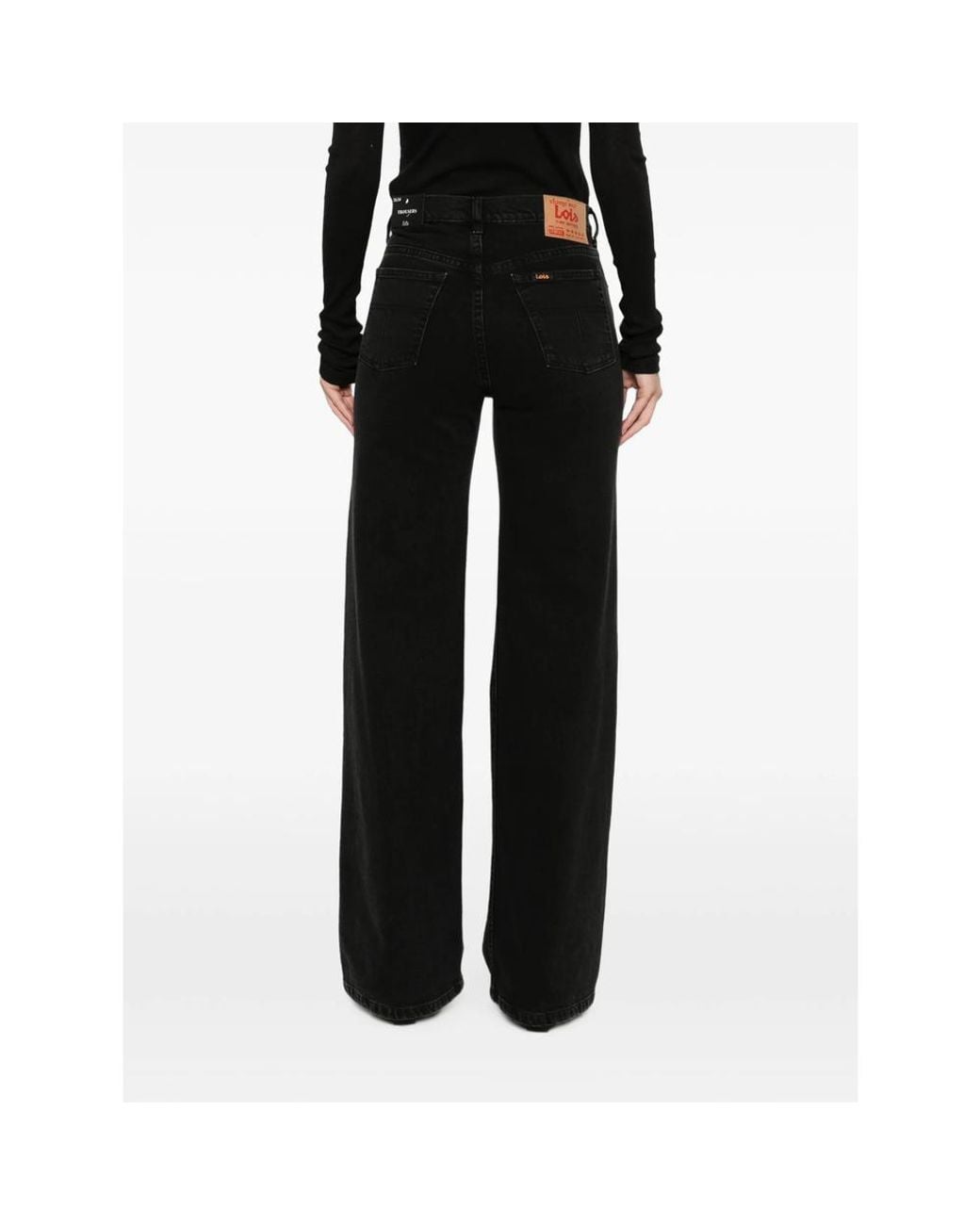 Lois Black Lindsay Wide-Leg Jeans