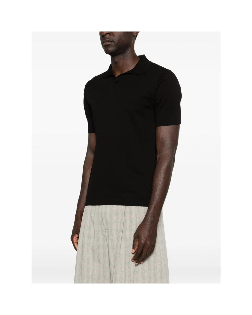 Eraldo Black Short-Sleeve T-Shirt for men