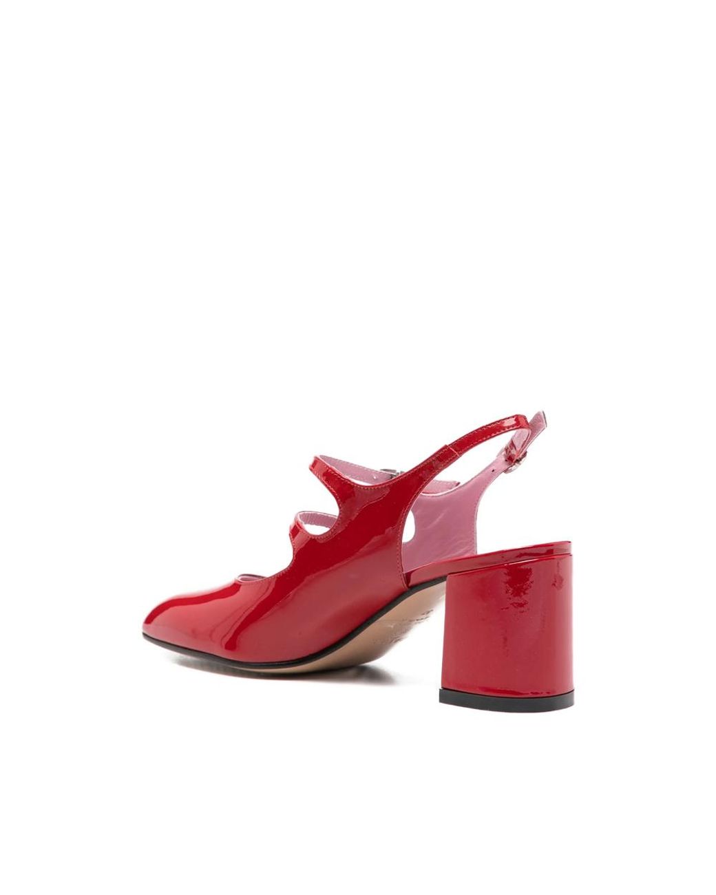 CAREL PARIS Pink Banana Buckle-Strap Pumps