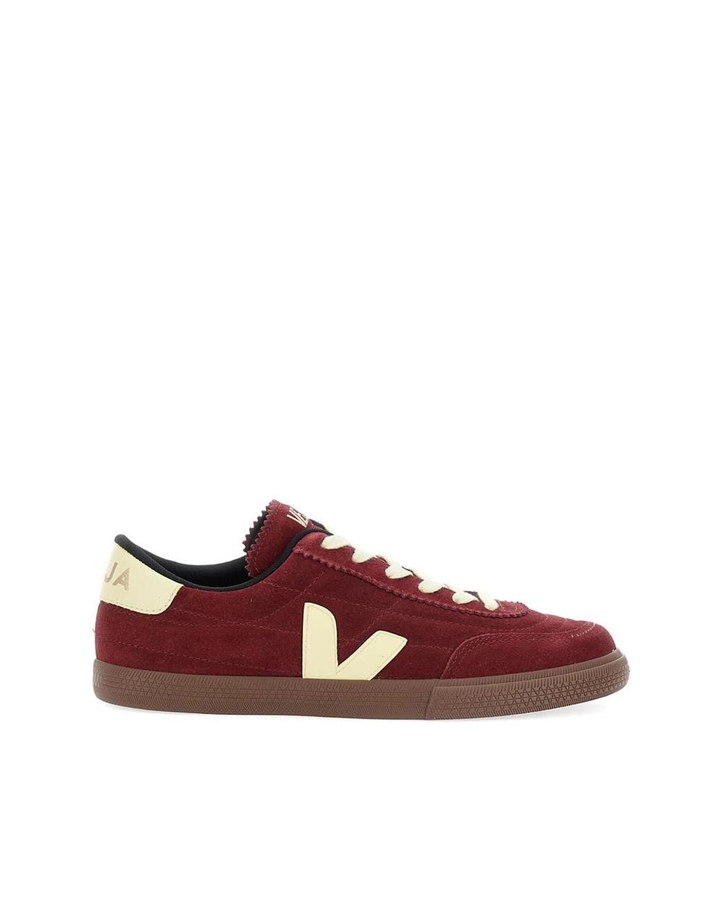 Veja Red Bordeaux Logo Sneakers for men