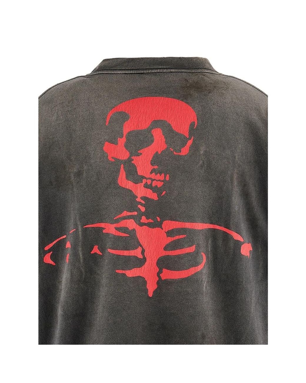 SAINT Mxxxxxx Black Beautiful Graphic-Print T-Shirt for men