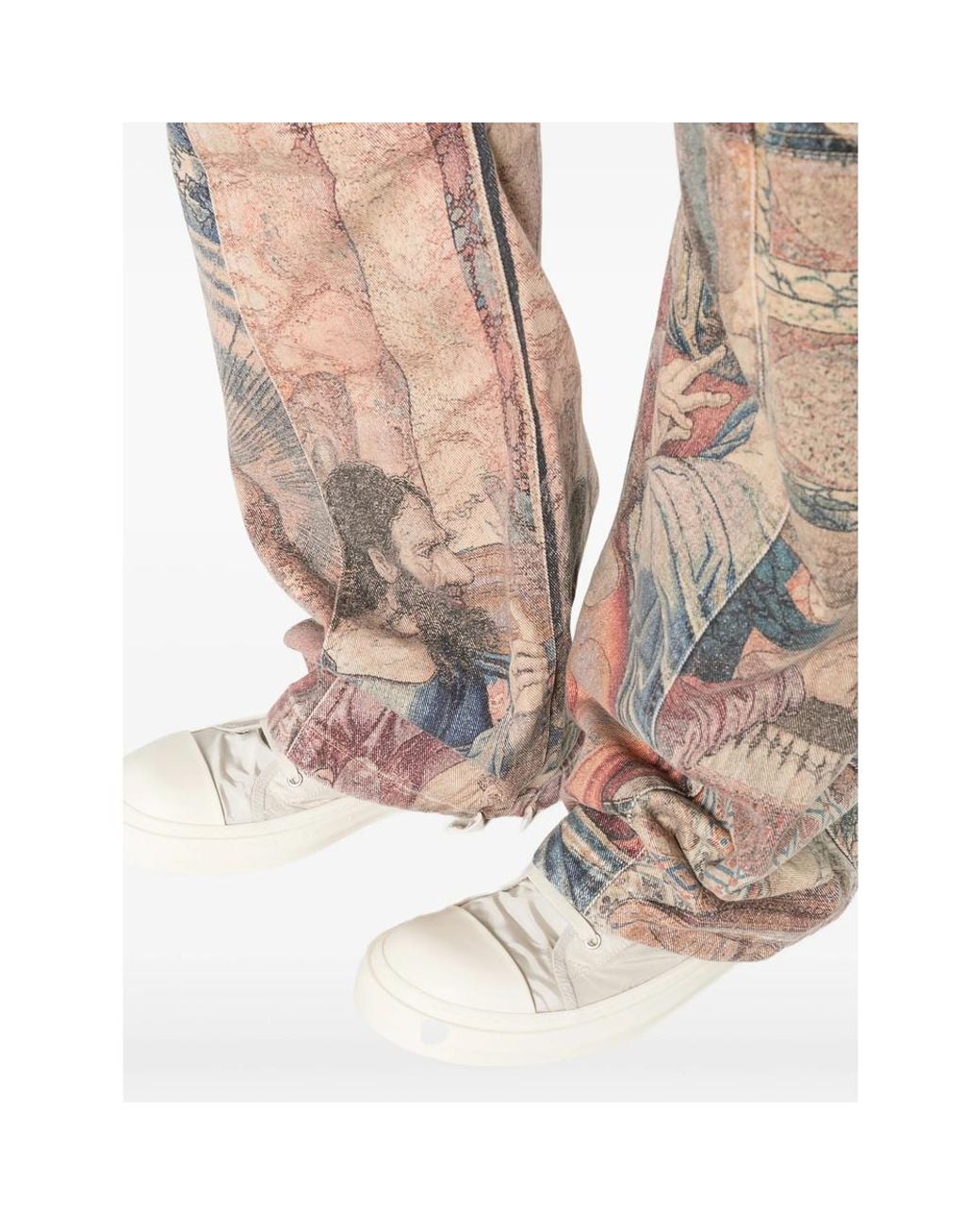 ERCOLE STUDIO Natural Tapestry-Print Jeans for men