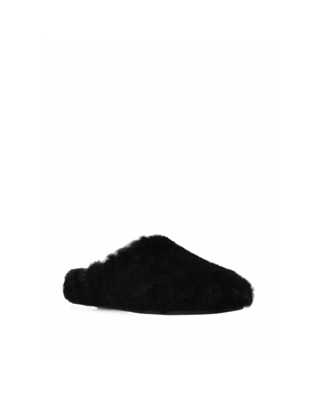 Ugg Black Elea Fluffed Slippers