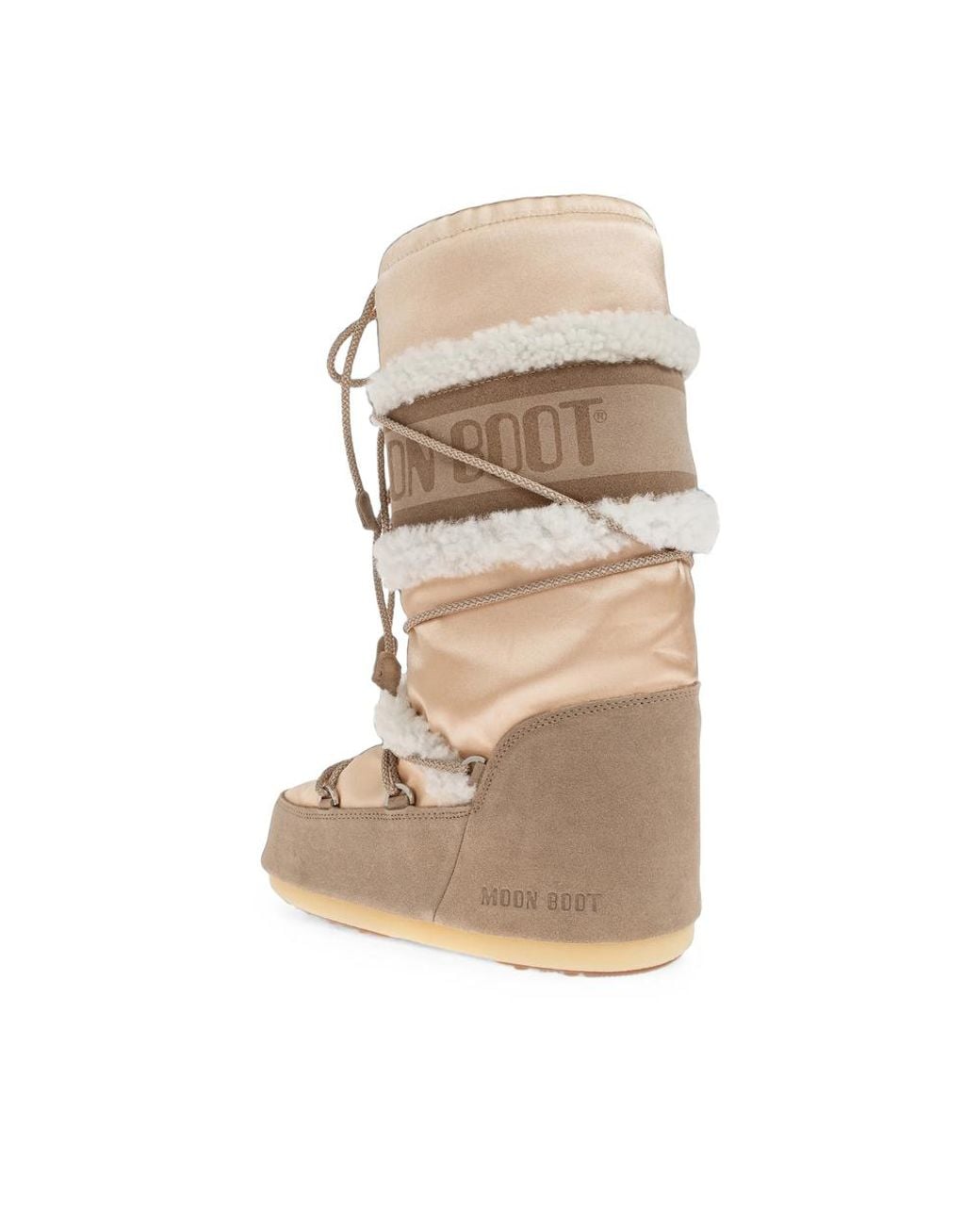 Moon Boot Natural Icon Pearly Plus Pale Peach & Boots
