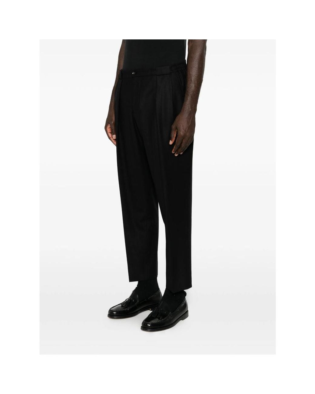 Briglia 1949 Black Pleated Trousers for men