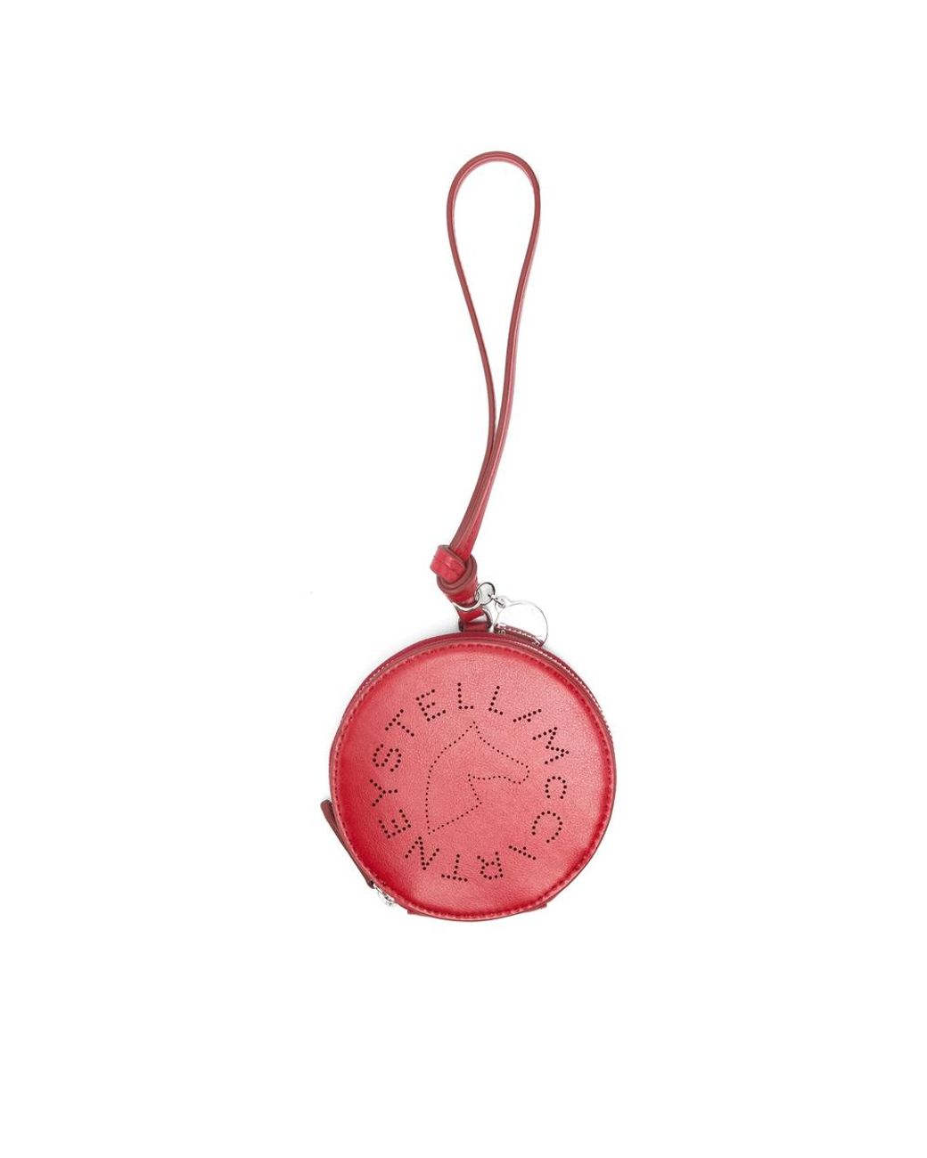 Stella McCartney Pink Logo Coin Purse Keyring