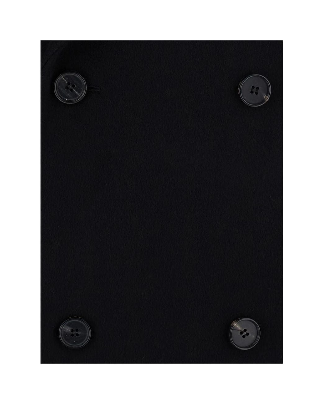 TONYWACK Black Double-Breasted Coat for men