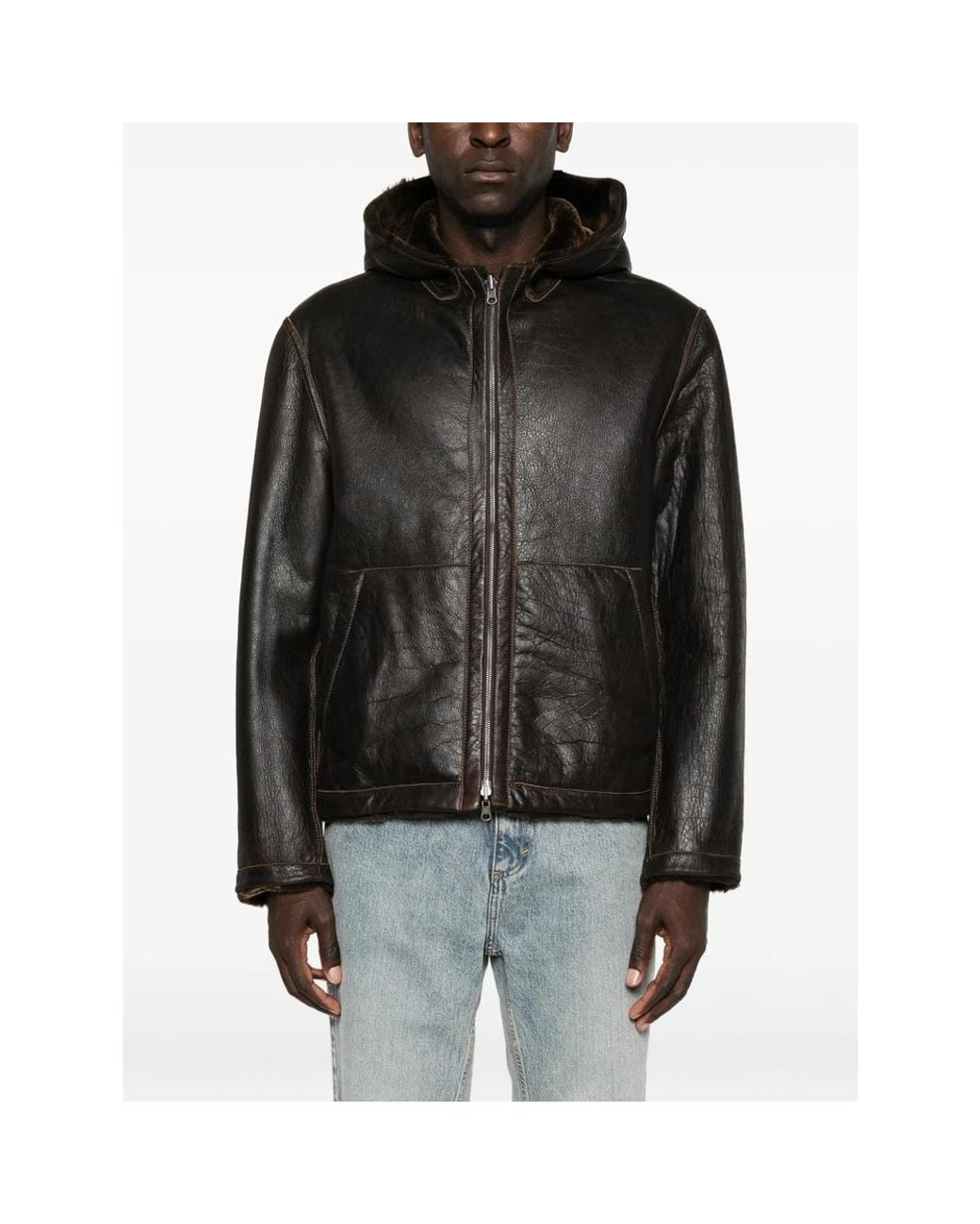 Salvatore Santoro Black Hooded Zip-Up Jacket for men