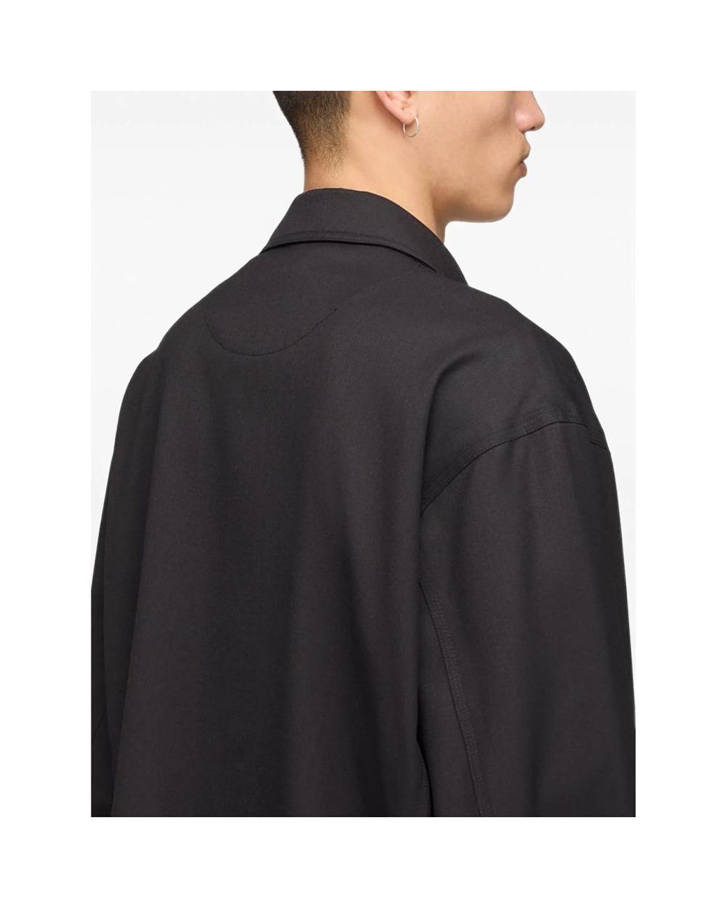 Y-3 Black Tailored Zip-Up Jacket for men