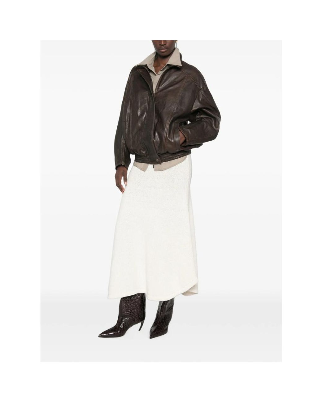 Salvatore Santoro Brown Zip-Cuff Jacket