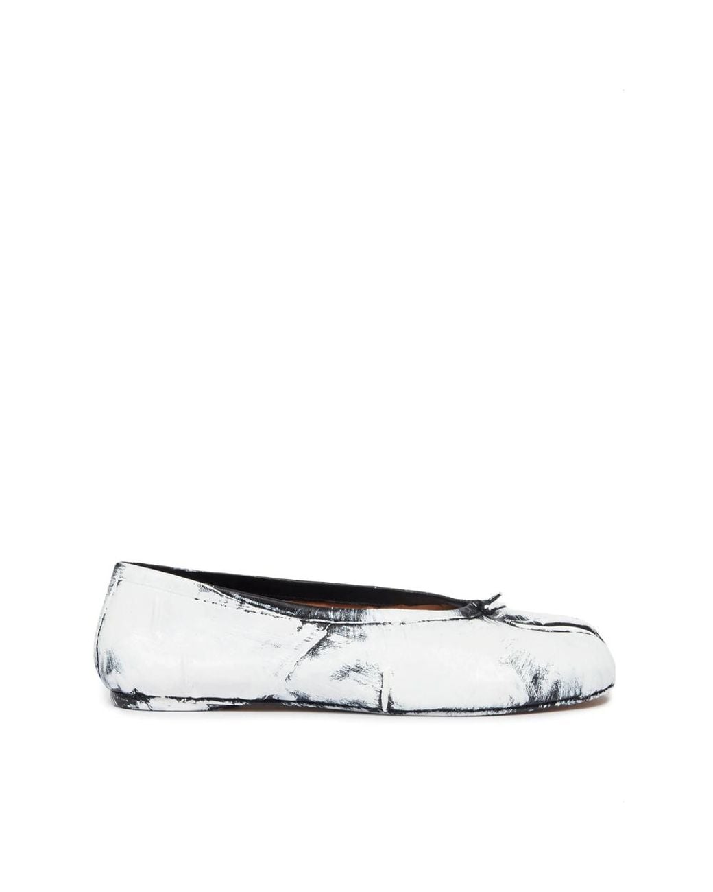 Maison Margiela White Tabi New Leather Ballet Flats