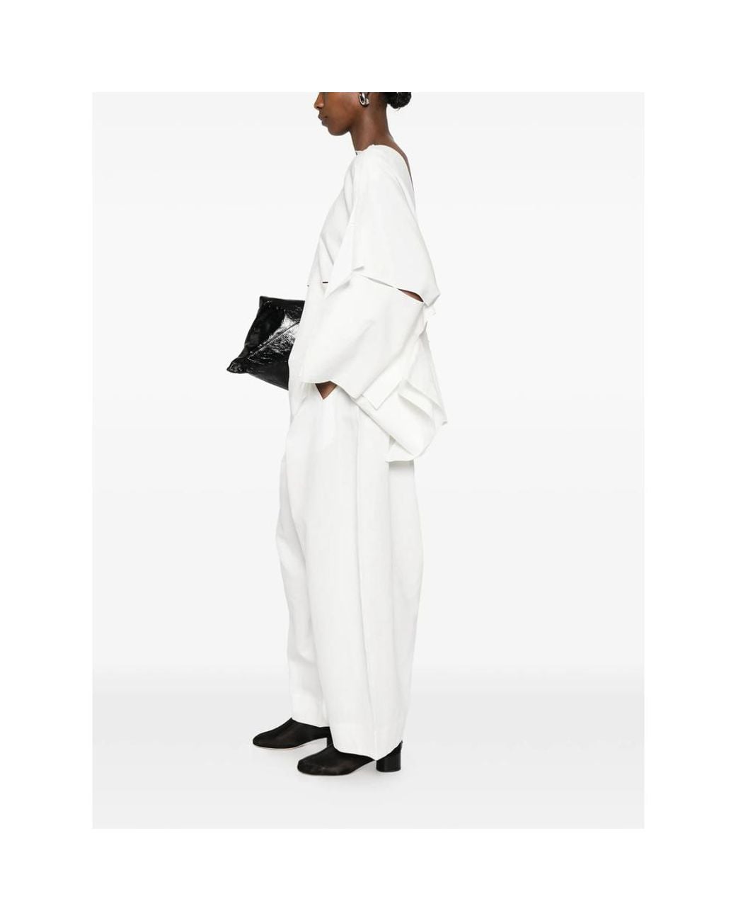 Niccolò Pasqualetti White Panello V-Neck Top