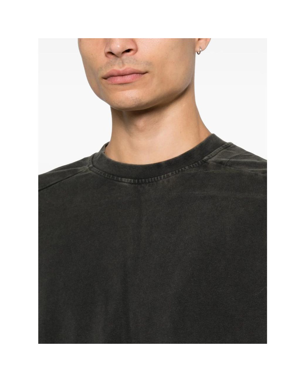 Entire studios Black Faded-Effect Long-Sleeve T-Shirt for men