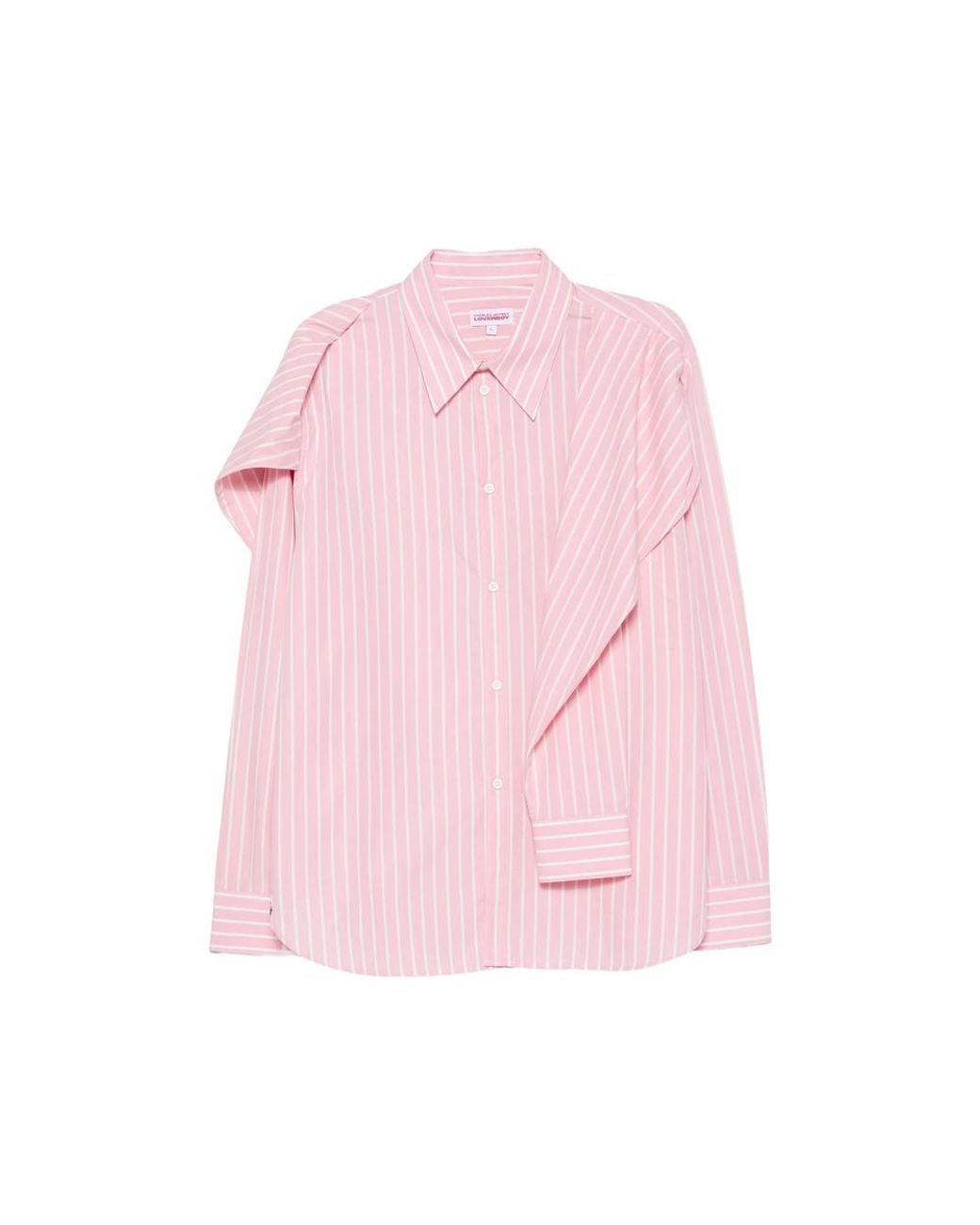 Charles Jeffrey Pink Stripe-Print Trompe-L'Oeil Shirt for men