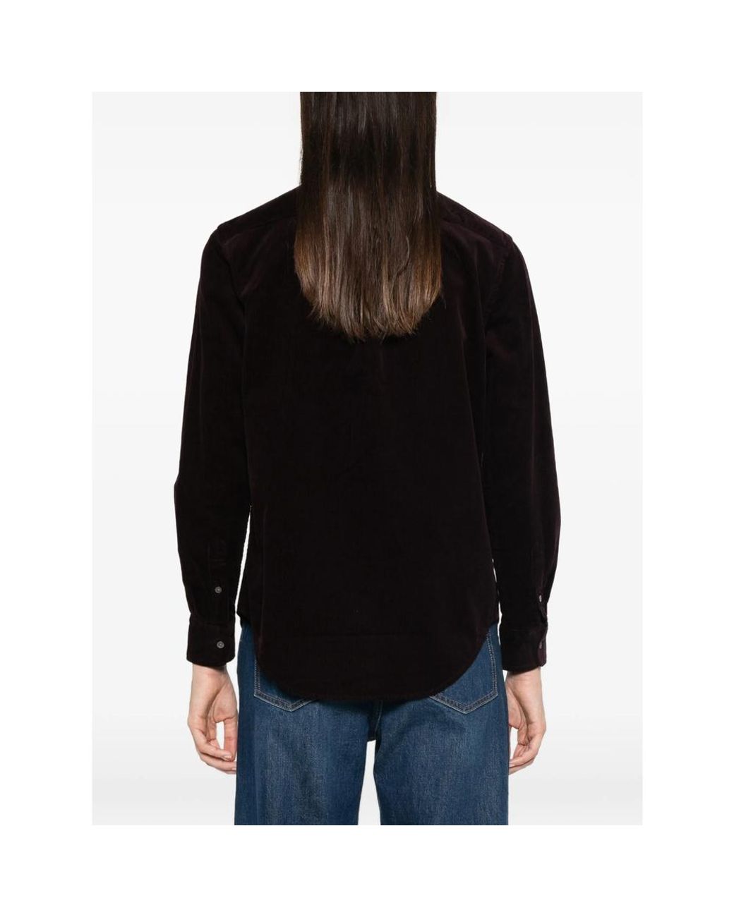 Ralph Lauren Black Corduroy Long-Sleeve Shirt