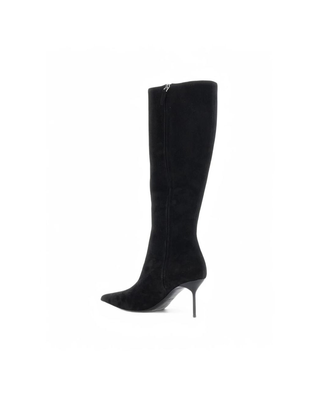 Paris Texas Black Lidia Pointed-Toe Stiletto-Heel Boots