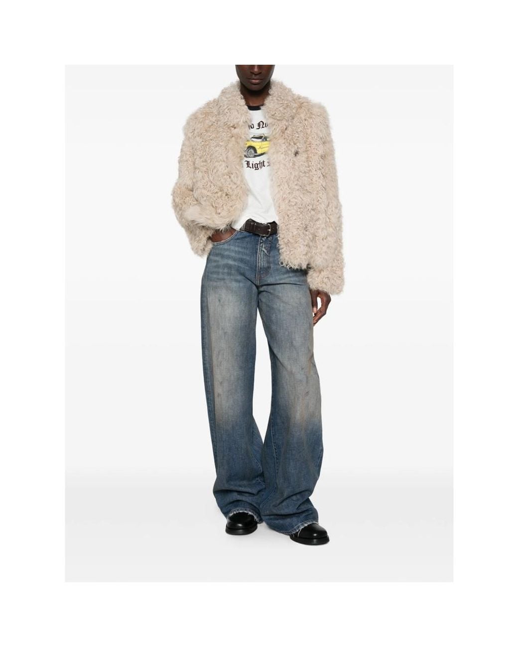 Suprema Natural Reversible Shearling Jacket