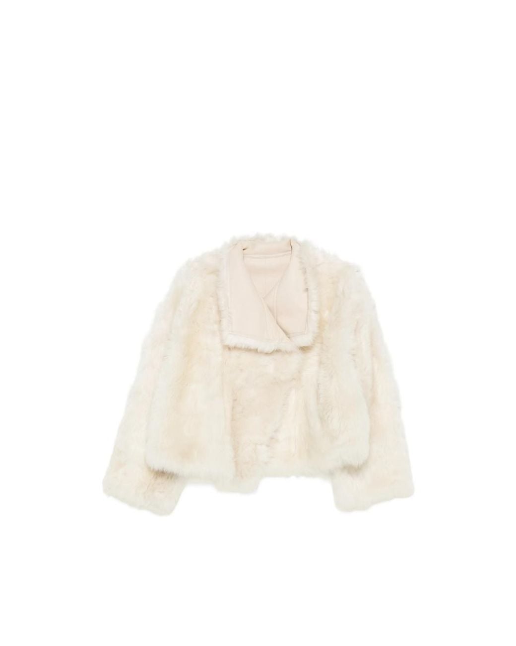 Yves Salomon Natural Shearling Jacket